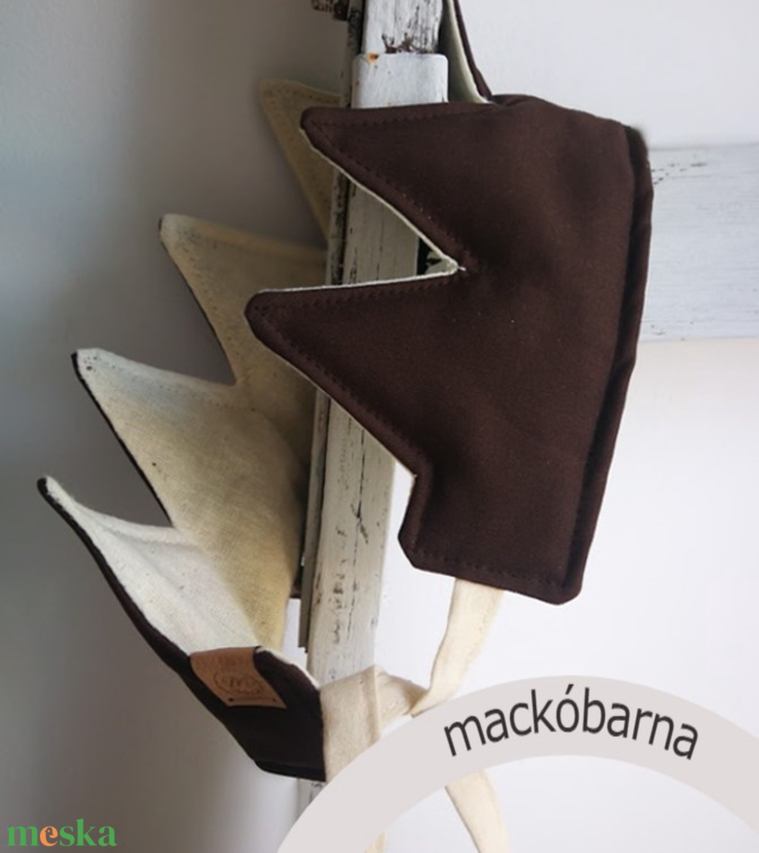 Korona, textil fejdísz - mackóbarna - játék & sport - szerepjáték - Meska.hu