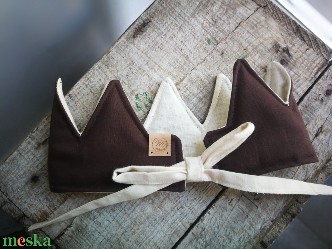 Korona, textil fejdísz - mackóbarna - játék & sport - szerepjáték - Meska.hu