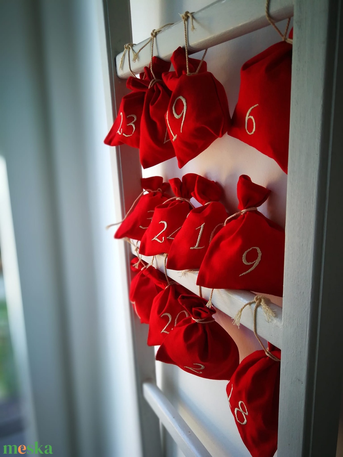 Adventi kalendárium szett, géppel hímzett számokkal - 24 darabos szett - karácsony - adventi díszek - adventi naptár - Meska.hu Adventi kalendárium szett, géppel hímzett számokkal - 24 darabos szett - karácsony - adventi díszek - adventi naptár - Meska.hu