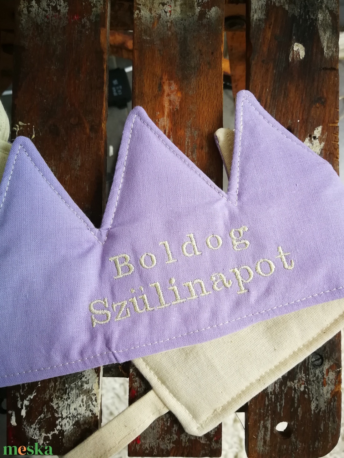 Textil korona, fejdísz - Boldog szülinapot - játék & sport - szerepjáték - Meska.hu