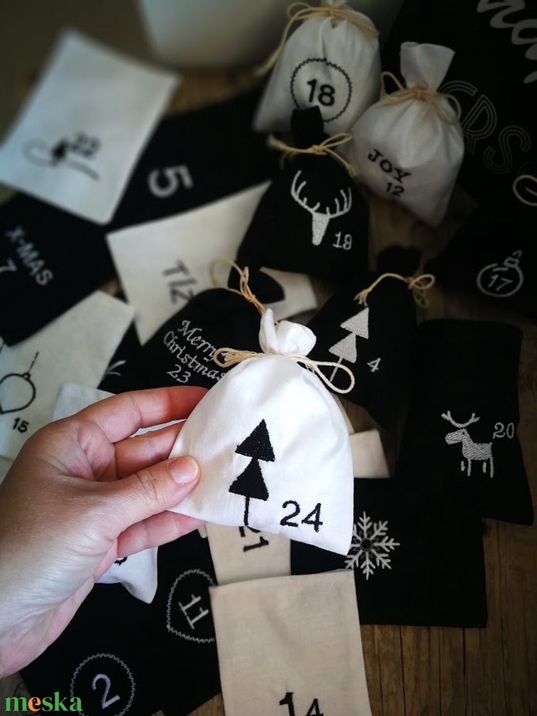 Adventi kalendárium szett, géppel hímzett skandináv - 24 darabos szett - karácsony - adventi díszek - adventi naptár - Meska.hu Adventi kalendárium szett, géppel hímzett skandináv - 24 darabos szett - karácsony - adventi díszek - adventi naptár - Meska.hu