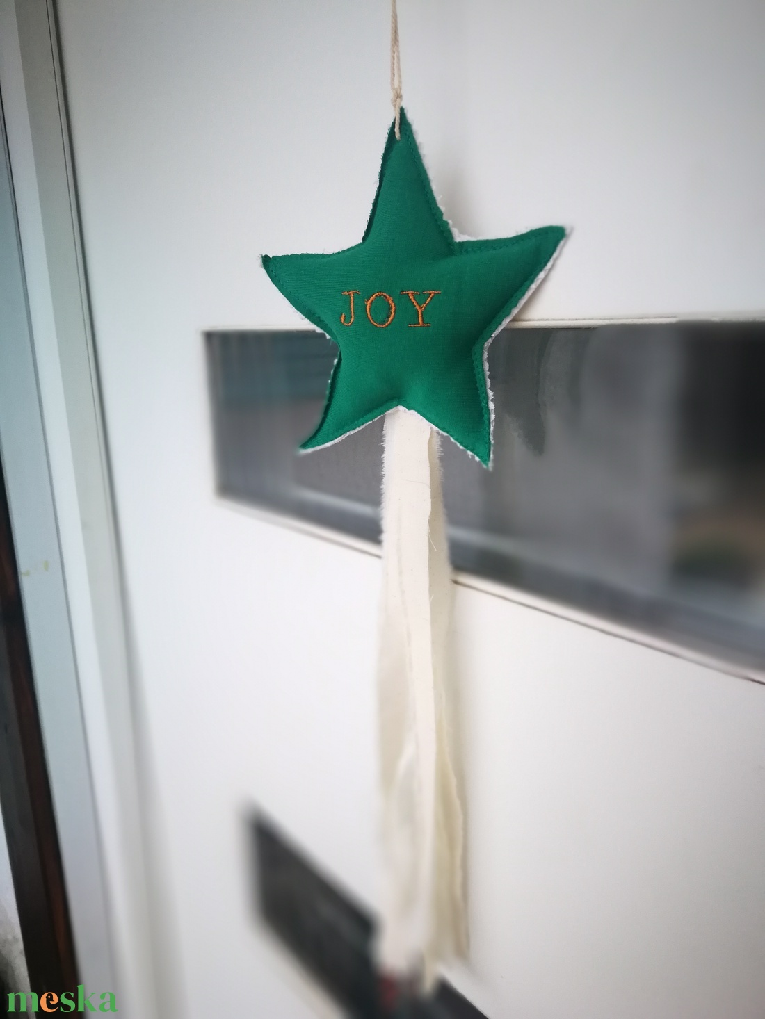 Bohém kézműves csillag dekoráció - karácsony - karácsonyi lakásdekoráció - karácsonyfadíszek - Meska.hu