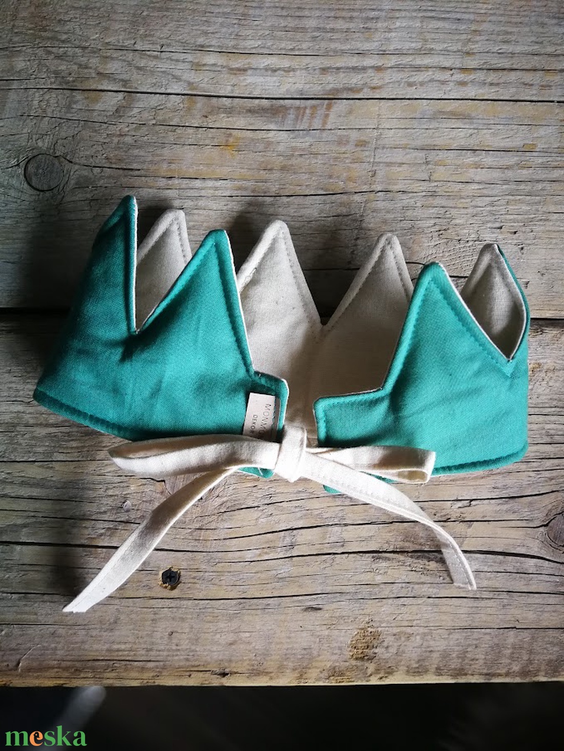 Textil korona, fejdísz - erdei fű - játék & sport - szerepjáték - Meska.hu