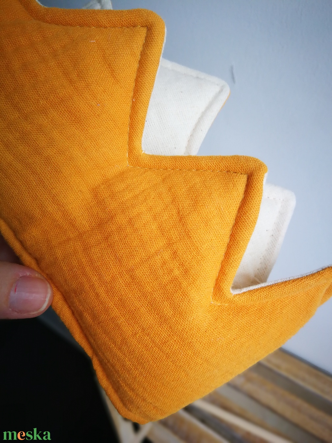 Varázspálcás korona szett � új fazon, mustársárga duplagéz anyag - játék & sport - szerepjáték - Meska.hu