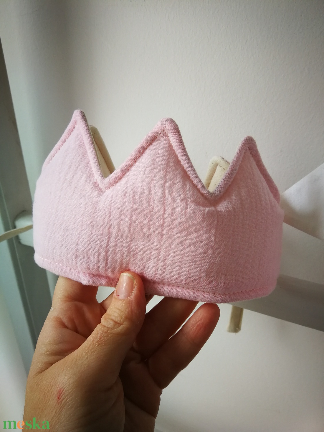 Varázspálcás korona szett � új fazon, rózsaszín duplagéz anyag - játék & sport - szerepjáték - Meska.hu