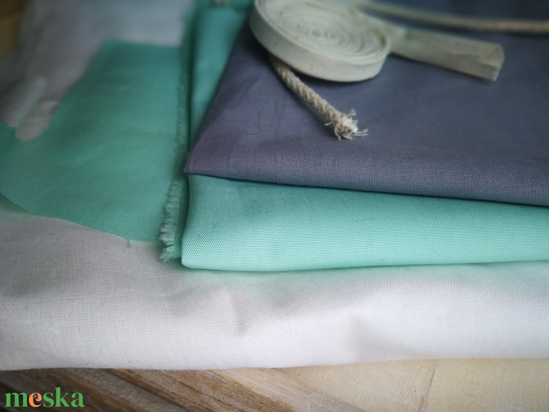 Zászlófüzér, Textil Girland Dekoráció, Babaszoba Dekor, Háromszög Zászló - baba - mama - babaszoba dekoráció - babaszoba füzér, girland  - Meska.hu