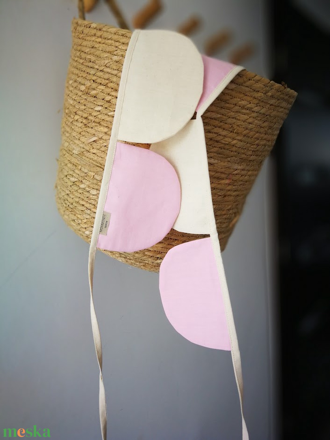 Zászlófüzér, Textil Girland Dekoráció, Babaszoba Dekor, Félkör Zászló - baba - mama - babaszoba dekoráció - babaszoba füzér, girland  - Meska.hu