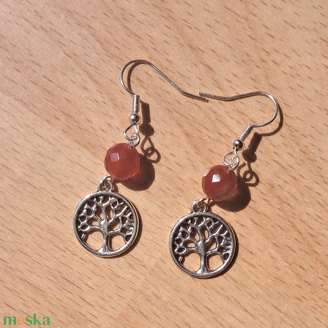 Anna fülbevaló 2 - ékszer - fülbevaló - lógó fülbevaló - Meska.hu