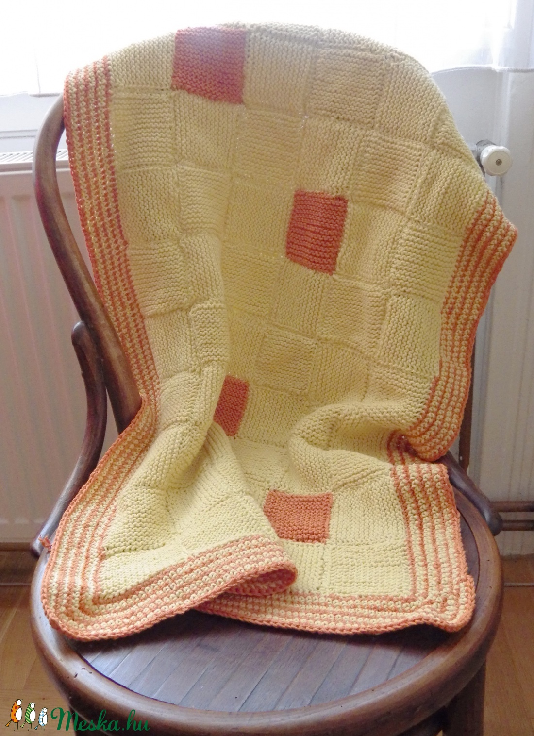 Kötött pamut baba takaró patchwork stílusban - - Meska.hu Kötött pamut baba takaró patchwork stílusban - - Meska.hu