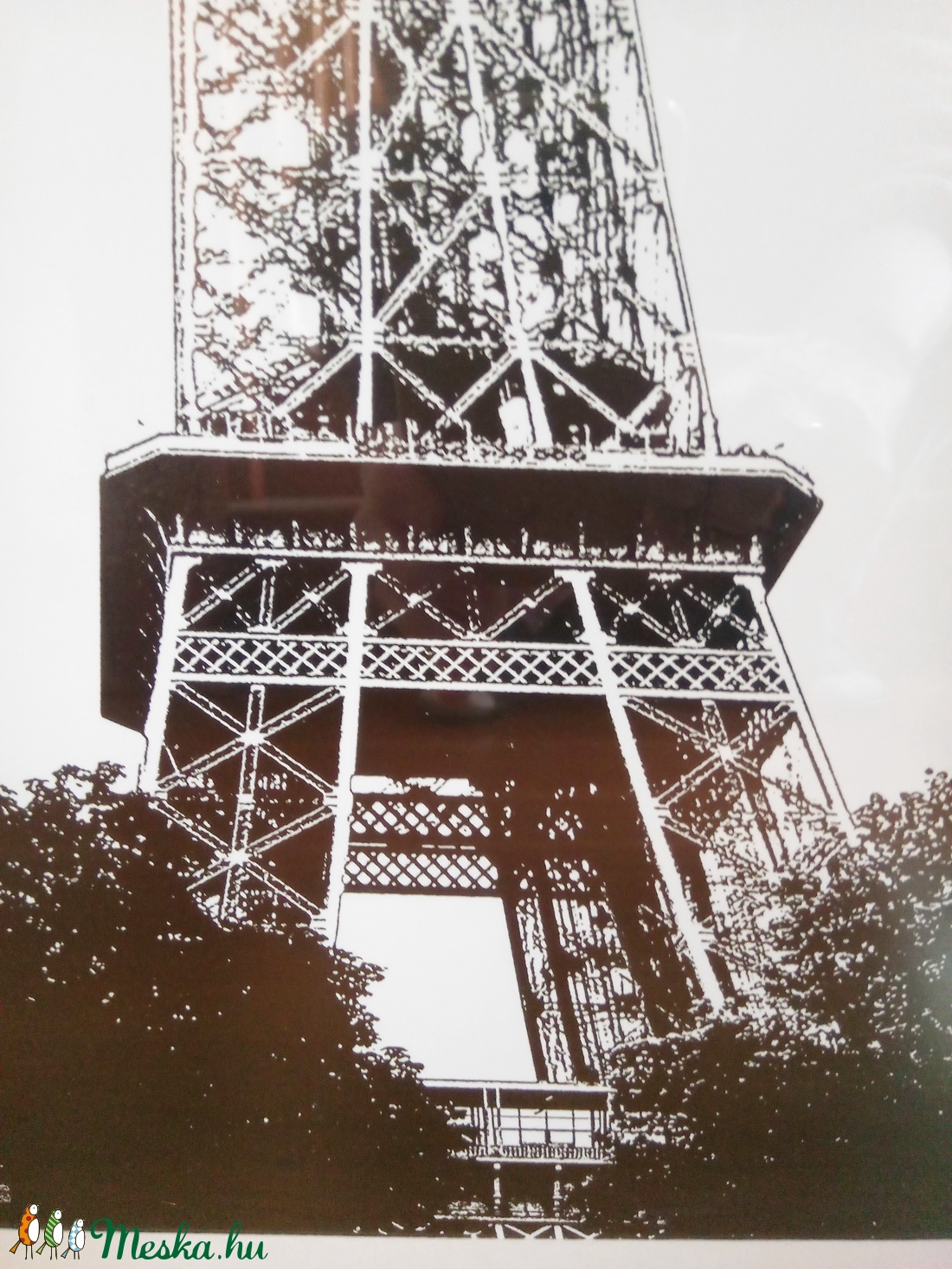 Párizs kép Eiffel toronnyal - 54 X 44 cm - otthon & életmód - dekoráció - kép & falikép - Meska.hu