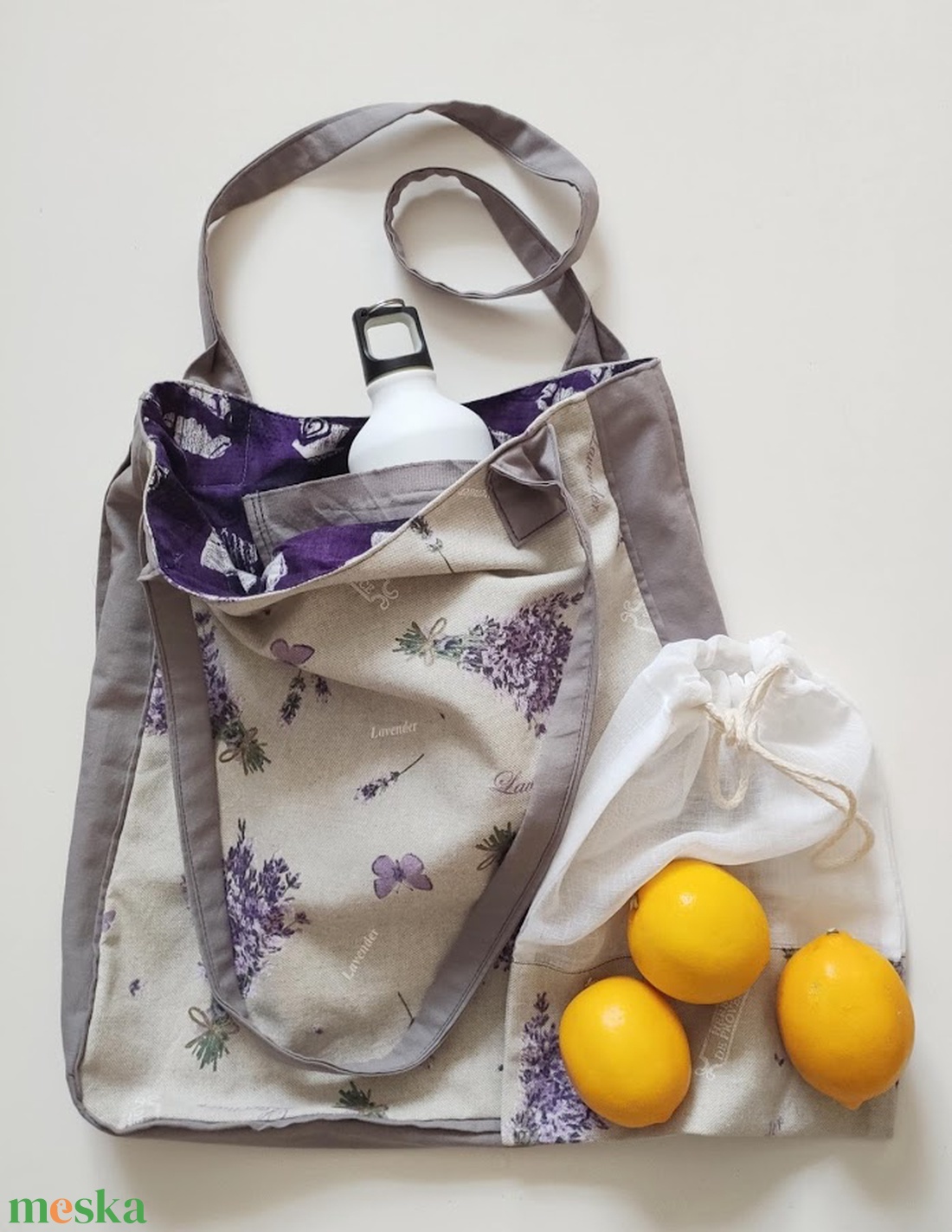 Levendulás vászon szatyor és zero waste zsákocska - táska & tok - bevásárlás & shopper táska - shopper, textiltáska, szatyor - Meska.hu Levendulás vászon szatyor és zero waste zsákocska - táska & tok - bevásárlás & shopper táska - shopper, textiltáska, szatyor - Meska.hu