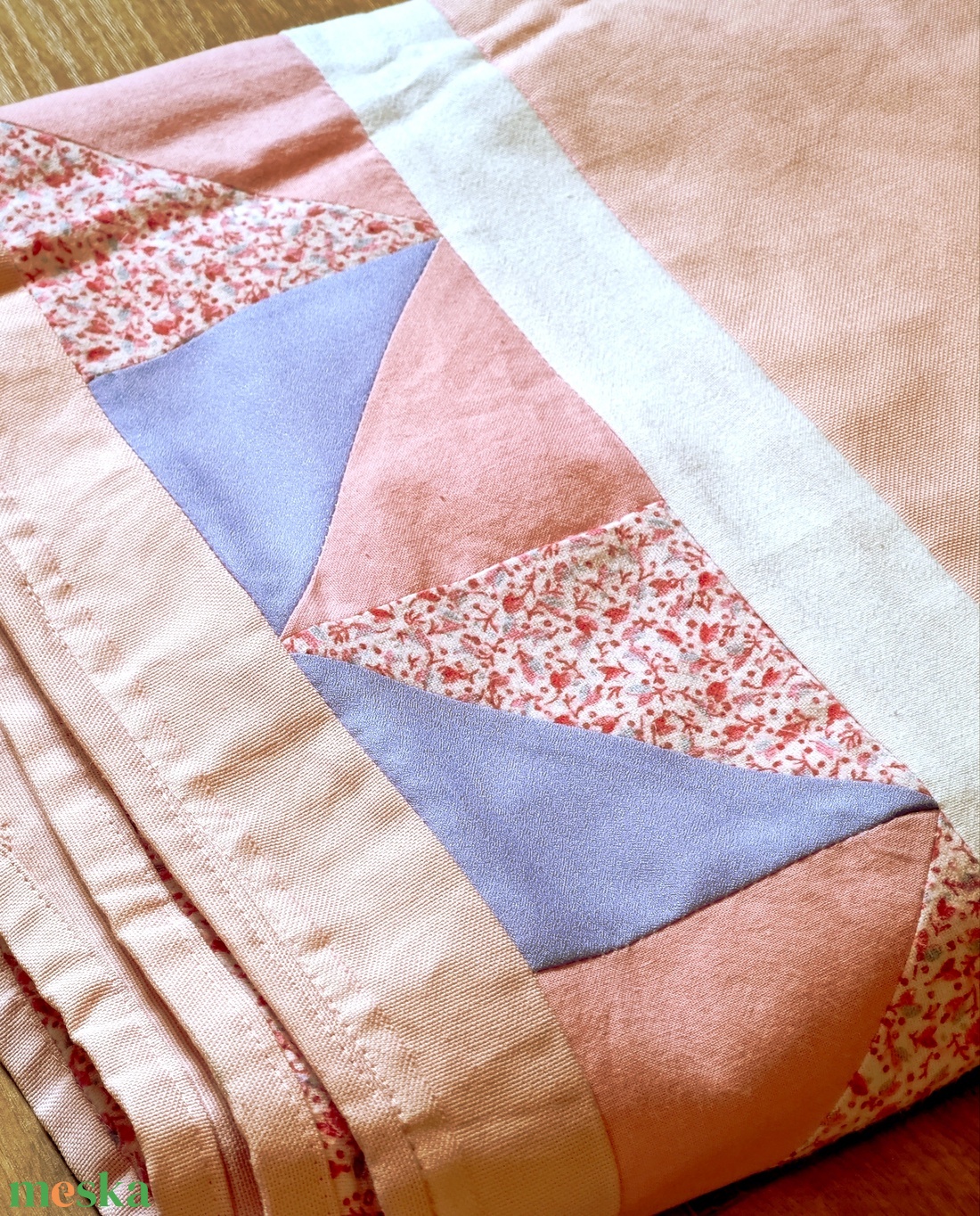 Pamutvászon takaró kislányoknak - baba - mama - babaágyneműk - babatakaró, gyerek pléd - Meska.hu