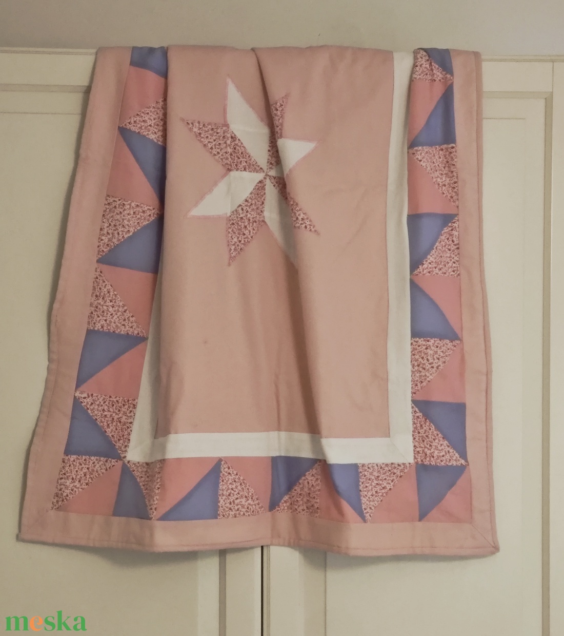 Pamutvászon takaró kislányoknak - baba - mama - babaágyneműk - babatakaró, gyerek pléd - Meska.hu