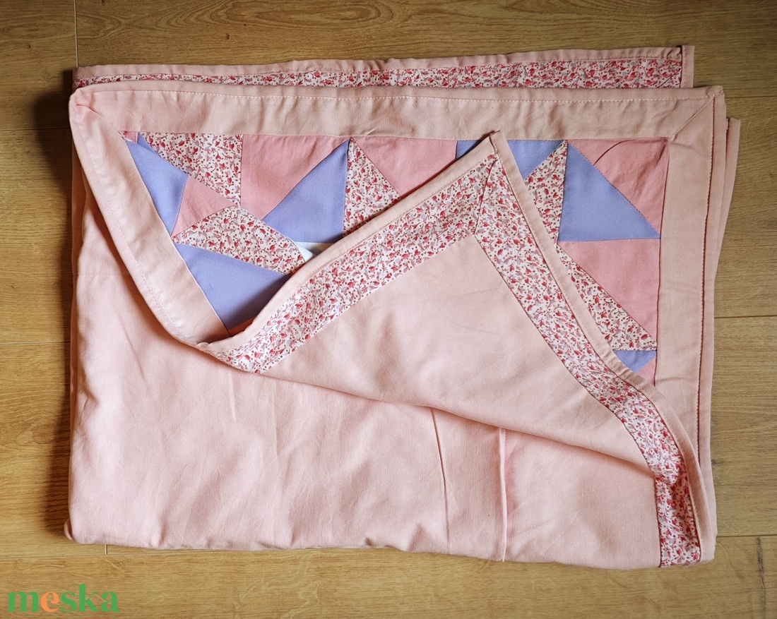 Pamutvászon takaró kislányoknak - baba - mama - babaágyneműk - babatakaró, gyerek pléd - Meska.hu