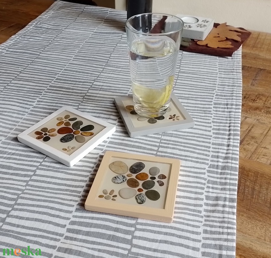 Poháralátét kavicsokkal - otthon & életmód - konyhafelszerelés, tálalás - tálalás - tányér- és poháralátét - Meska.hu Poháralátét kavicsokkal - otthon & életmód - konyhafelszerelés, tálalás - tálalás - tányér- és poháralátét - Meska.hu