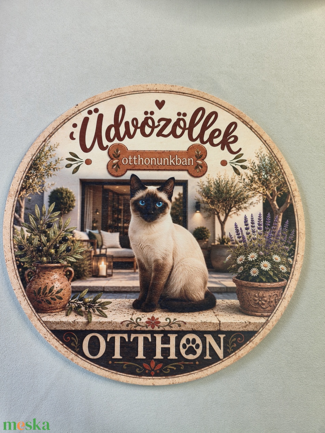 Üdvözlő tábla  - otthon & életmód - dekoráció - ajtó- és ablak dekoráció - ajtótábla - Meska.hu