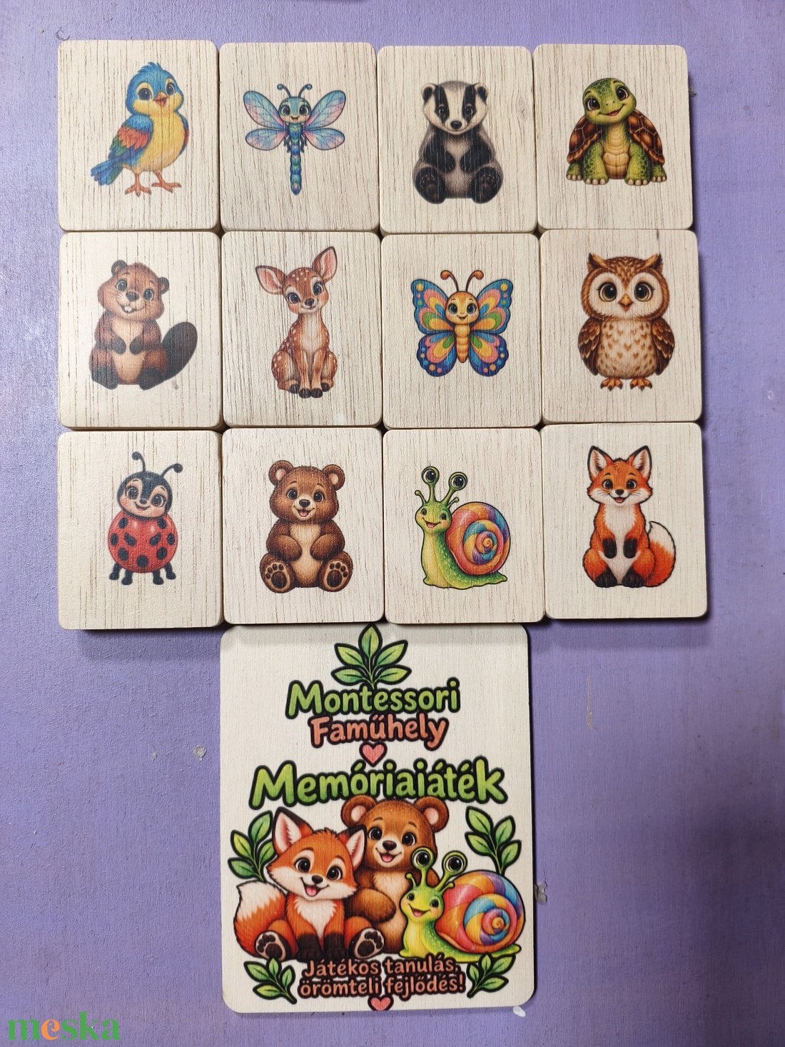 Memória játék  - játék & sport - készségfejlesztő és logikai játék - memória játékok - Meska.hu