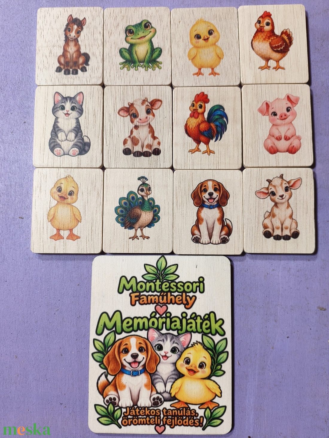 Memória játék  - játék & sport - készségfejlesztő és logikai játék - memória játékok - Meska.hu