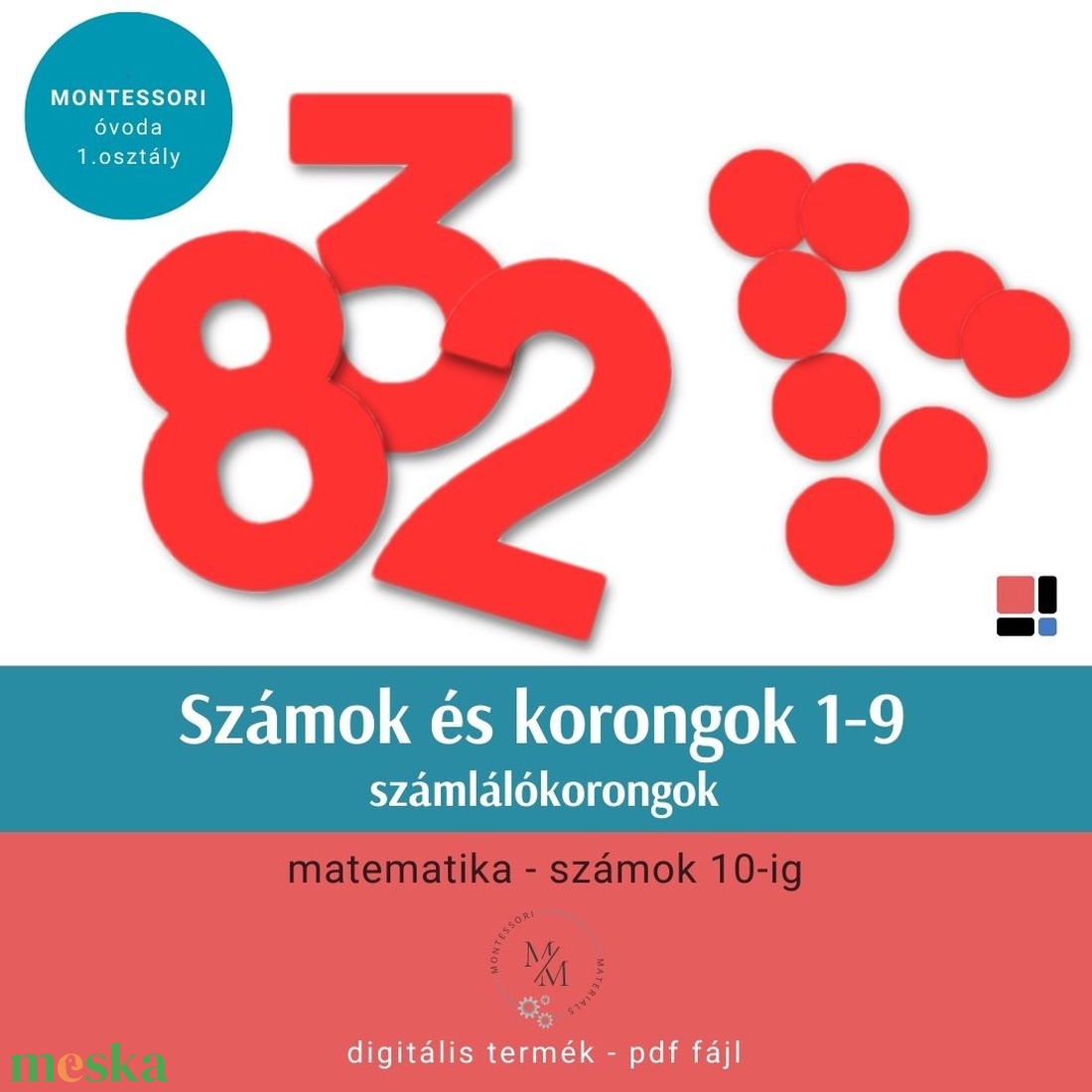 Montessori számok és korongok - játék & sport - készségfejlesztő és logikai játék - oktató játékok - Meska.hu Montessori számok és korongok - játék & sport - készségfejlesztő és logikai játék - oktató játékok - Meska.hu