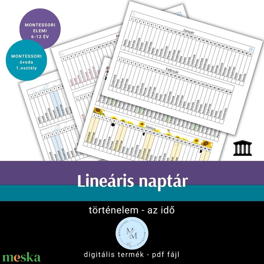 Montessori lineáris naptár 2024 - többféle - játék & sport - készségfejlesztő és logikai játék - oktató játékok - Meska.hu Montessori lineáris naptár 2024 - többféle - játék & sport - készségfejlesztő és logikai játék - oktató játékok - Meska.hu