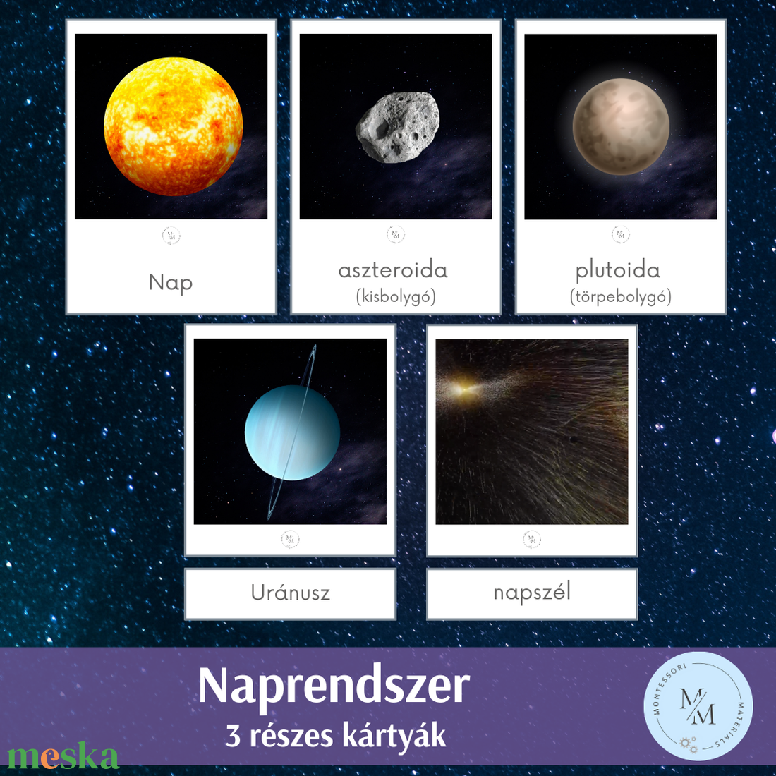Naprendszer - Montessori 3 részes kártyák - játék & sport - készségfejlesztő és logikai játék - oktató játékok - Meska.hu Naprendszer - Montessori 3 részes kártyák - játék & sport - készségfejlesztő és logikai játék - oktató játékok - Meska.hu