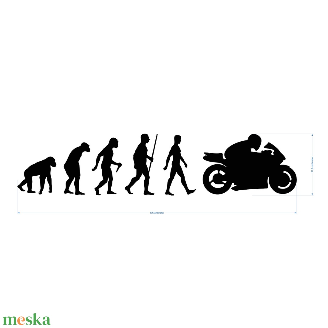 Motoros evolúció - motoros matrica - otthon & életmód - papír, írószer - matrica, matrica csomag - Meska.hu