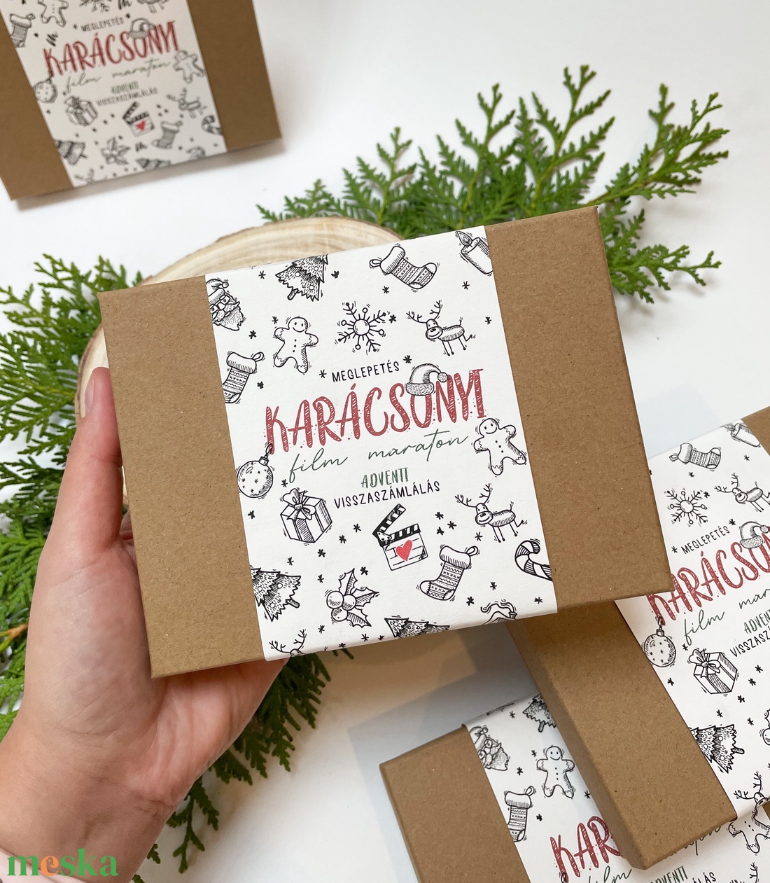 Karácsonyi film maraton - adventi visszaszámlálás, kalendárium, adventi naptár - karácsony - adventi díszek - adventi naptár - Meska.hu