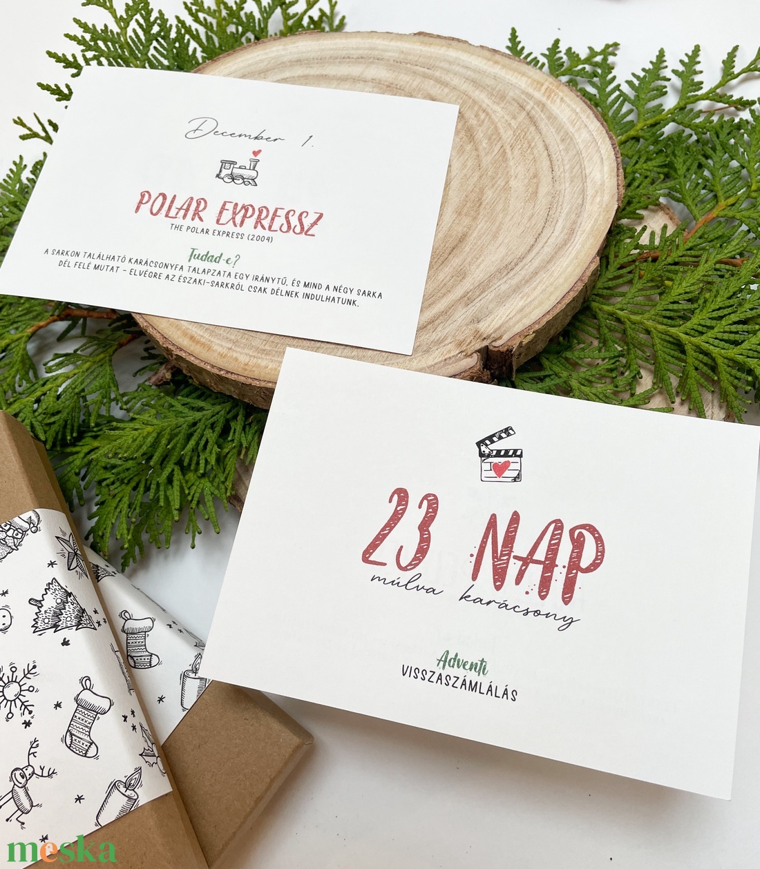 Karácsonyi film maraton - adventi visszaszámlálás, kalendárium, adventi naptár - karácsony - adventi díszek - adventi naptár - Meska.hu