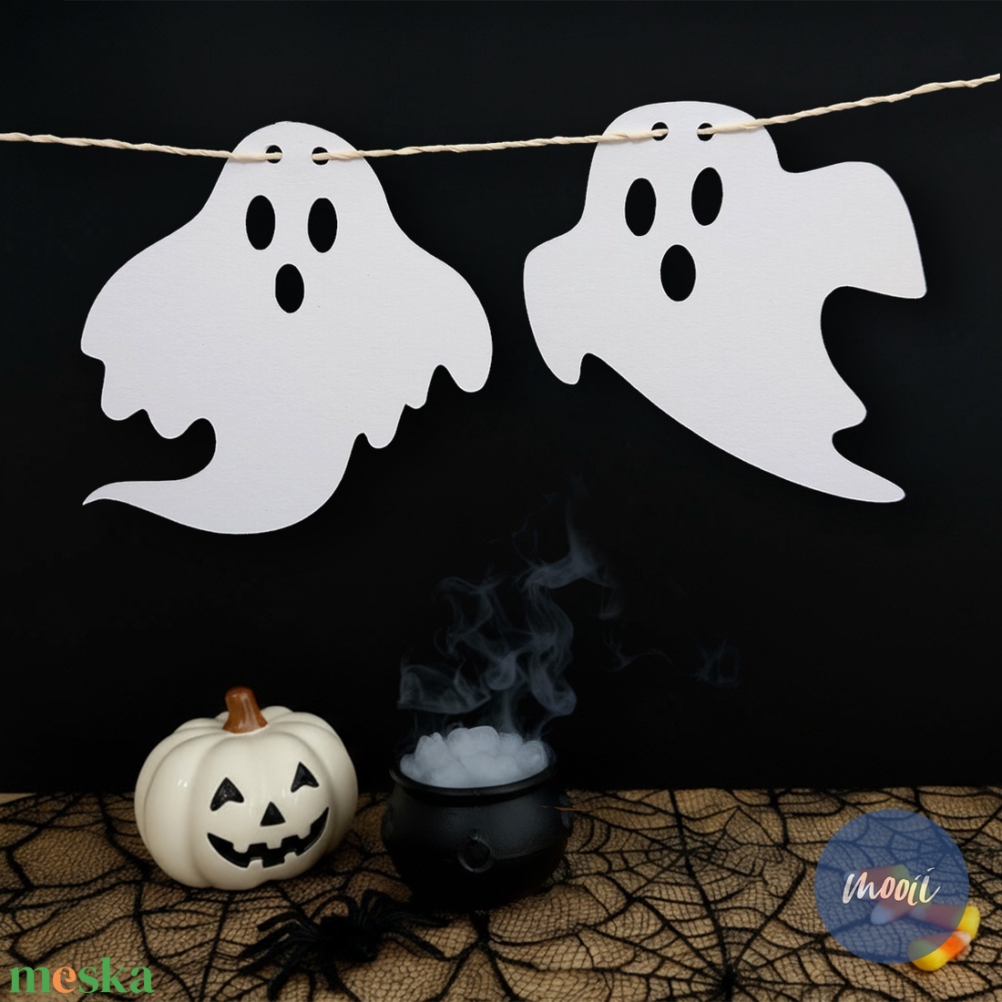DIY Halloween-i szellemes füzér, csináld magad szellem girland, rémisztően jó papír dekoráció - otthon & életmód - dekoráció - halloween - halloweeni dekoráció - Meska.hu DIY Halloween-i szellemes füzér, csináld magad szellem girland, rémisztően jó papír dekoráció - otthon & életmód - dekoráció - halloween - halloweeni dekoráció - Meska.hu