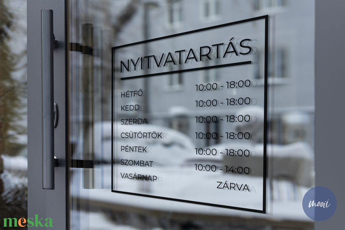 Keretes, négyzet alakú nyitvatartás matrica bejárati ajtóra, kerek dizájn, személyre szabható - otthon & életmód - dekoráció - ajtó- és ablak dekoráció - ablakmatrica - Meska.hu Keretes, négyzet alakú nyitvatartás matrica bejárati ajtóra, kerek dizájn, személyre szabható - otthon & életmód - dekoráció - ajtó- és ablak dekoráció - ablakmatrica - Meska.hu