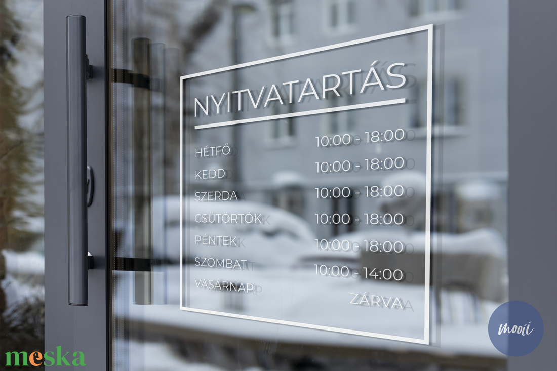 Keretes, négyzet alakú nyitvatartás matrica bejárati ajtóra, kerek dizájn, személyre szabható - otthon & életmód - dekoráció - ajtó- és ablak dekoráció - ablakmatrica - Meska.hu Keretes, négyzet alakú nyitvatartás matrica bejárati ajtóra, kerek dizájn, személyre szabható - otthon & életmód - dekoráció - ajtó- és ablak dekoráció - ablakmatrica - Meska.hu