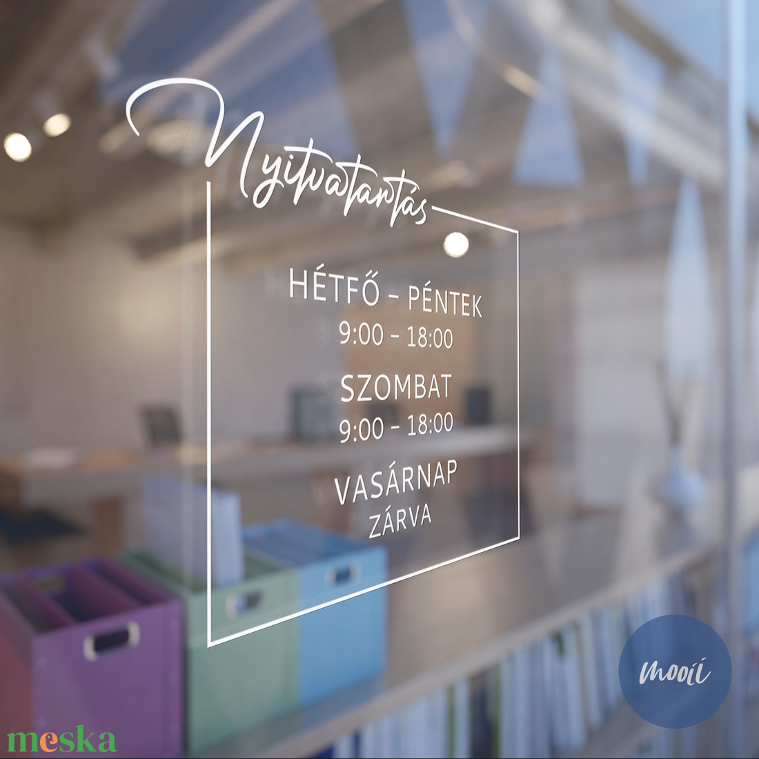 Keretes, négyzet alakú kalligrafikus feliratú nyitvatartás matrica bejárati ajtóra, kerek dizájn, személyre szabható - otthon & életmód - dekoráció - ajtó- és ablak dekoráció - ablakmatrica - Meska.hu Keretes, négyzet alakú kalligrafikus feliratú nyitvatartás matrica bejárati ajtóra, kerek dizájn, személyre szabható - otthon & életmód - dekoráció - ajtó- és ablak dekoráció - ablakmatrica - Meska.hu