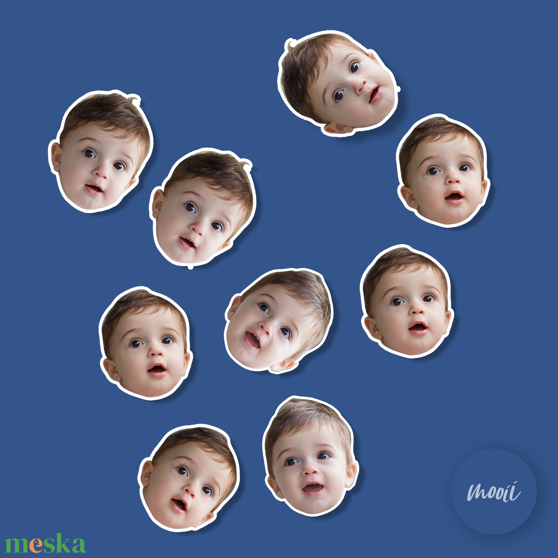 Fényképes matrica, dekoráció - születésnapi partykellék, fotómatrica - kellékek & szerszámok - dekorációs kellékek - matricaív - Meska.hu