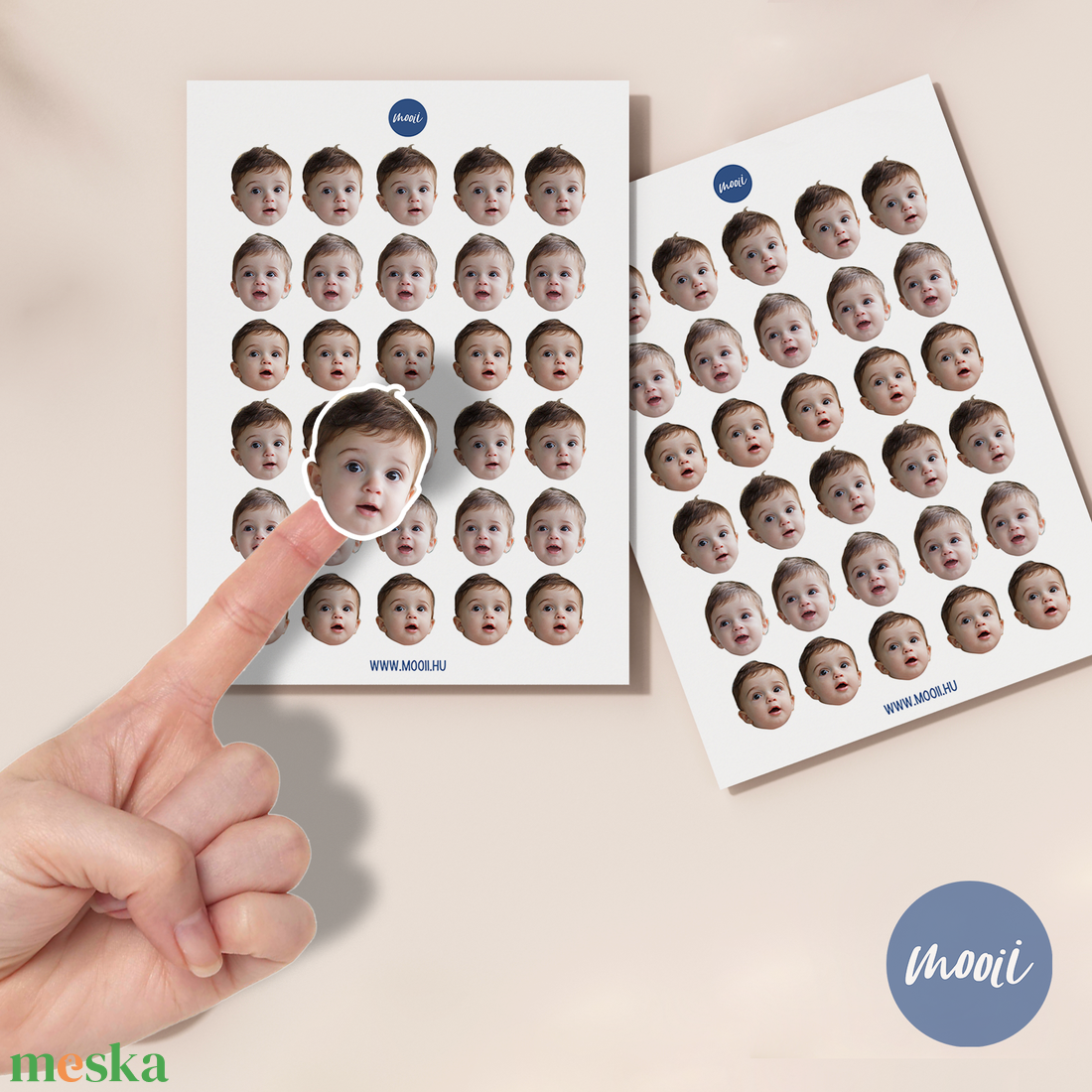 Fényképes matrica, dekoráció - születésnapi partykellék, fotómatrica - kellékek & szerszámok - dekorációs kellékek - matricaív - Meska.hu