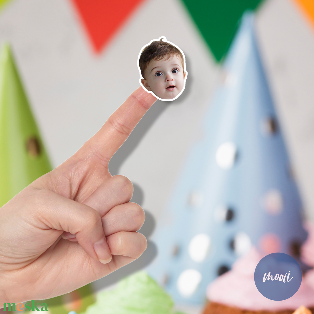 Fényképes matrica, dekoráció - születésnapi partykellék, fotómatrica - kellékek & szerszámok - dekorációs kellékek - matricaív - Meska.hu