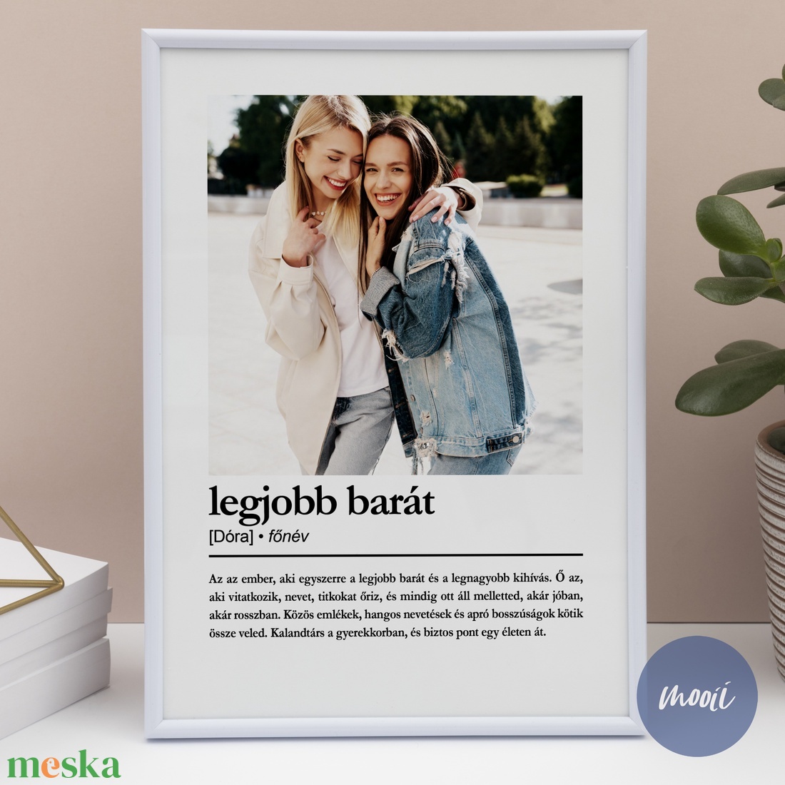 A legjobb barát - névre szóló definíció poszter, fotóval - digitális termék - otthon & életmód - dekoráció - kép & falikép - poszter - Meska.hu