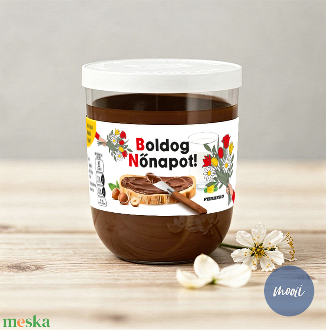 Nőnapi, névre szóló egyedi címke - öntapadó címke névre szóló ajándék nőnapra - otthon & életmód - papír, írószer - matrica, matrica csomag - Meska.hu