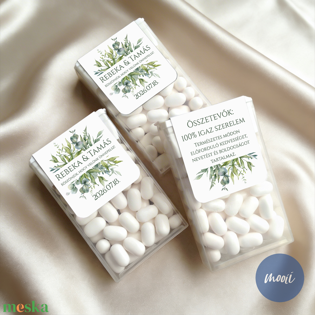 Mentolos cukorka köszönetajándék az esküvőtökre - esküvő - emlék & ajándék - köszönőajándék - Meska.hu