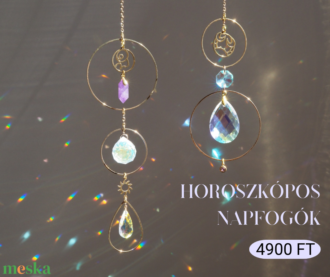 Horoszkópos napfogó, horoszkópos Születésnapi ajándék, Csillagképes ajándék - otthon & életmód - dekoráció - dísztárgy - Meska.hu
