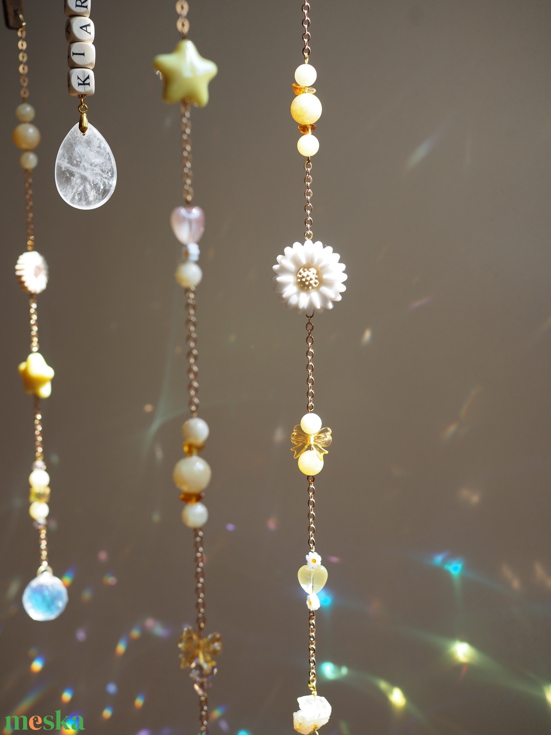 Ásványos baba mobil függő dekor kiságy fölé -  baba születés ajándék - baba - mama - baba játékok - kiságyforgó - Meska.hu