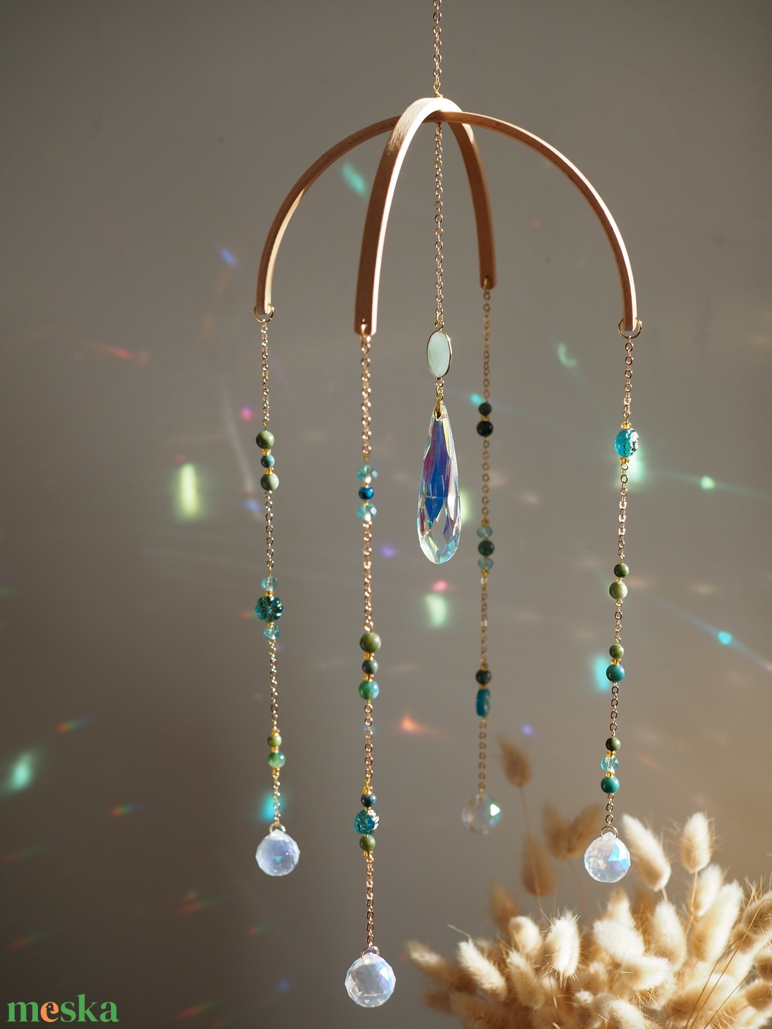 Ásványos baba mobil kiságyfüggő dekor, baba születési ajándék - baba - mama - baba játékok - kiságyforgó - Meska.hu