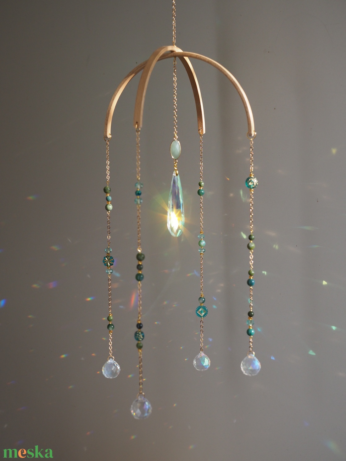 Ásványos baba mobil kiságyfüggő dekor, baba születési ajándék - baba - mama - baba játékok - kiságyforgó - Meska.hu