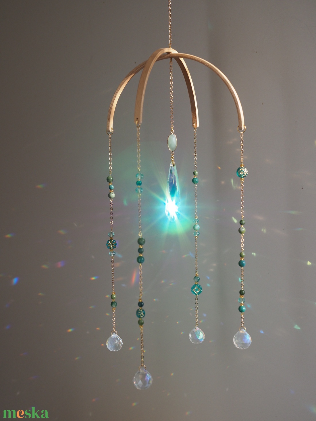 Ásványos baba mobil kiságyfüggő dekor, baba születési ajándék - baba - mama - baba játékok - kiságyforgó - Meska.hu