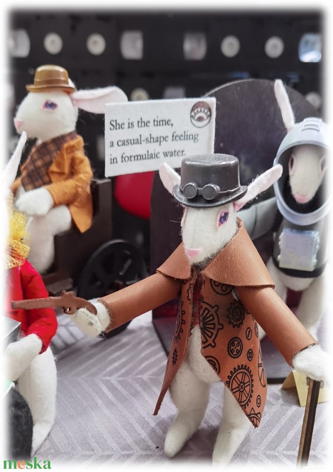 Steampunk cosplay nyúl figura sétabottal - játék & sport - bábok - báb készlet - Meska.hu Steampunk cosplay nyúl figura sétabottal - játék & sport - bábok - báb készlet - Meska.hu