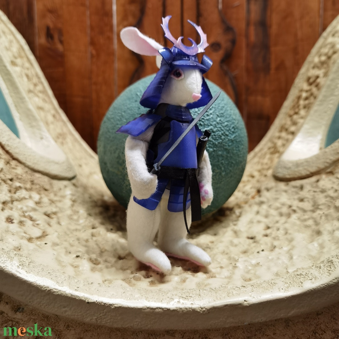 Szamuráj cosplay nyúl figura kék páncélban - játék & sport - bábok - báb készlet - Meska.hu Szamuráj cosplay nyúl figura kék páncélban - játék & sport - bábok - báb készlet - Meska.hu