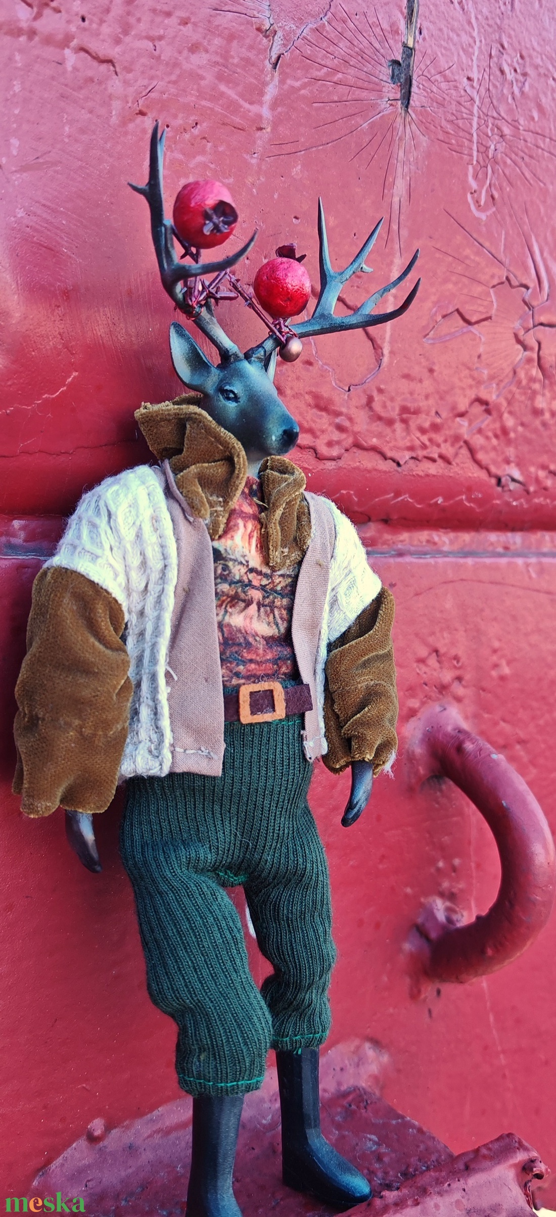Vándor szarvas karácsonyi fantázia figura - dekor 25 cm RENDELHETŐ - játék & sport - bábok - báb készlet - Meska.hu Vándor szarvas karácsonyi fantázia figura - dekor 25 cm RENDELHETŐ - játék & sport - bábok - báb készlet - Meska.hu