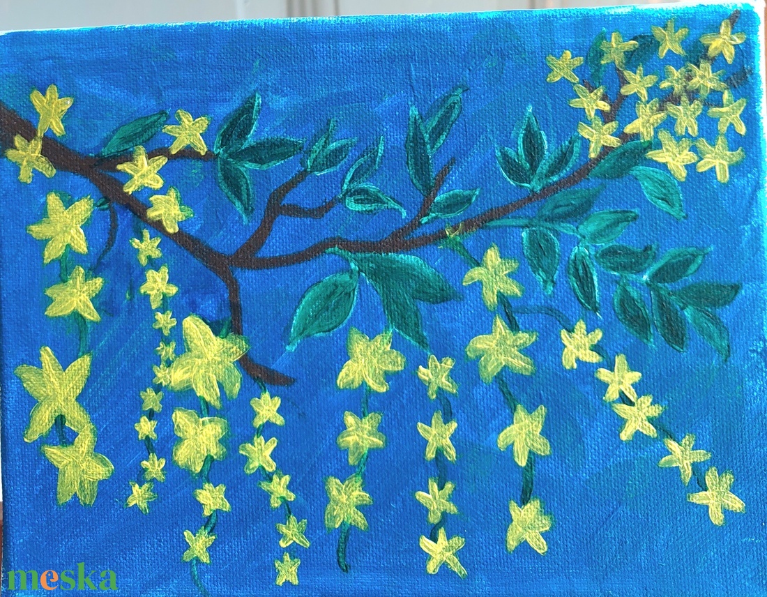 Aranyeső - művészet - festmény - akril - Meska.hu Aranyeső - művészet - festmény - akril - Meska.hu