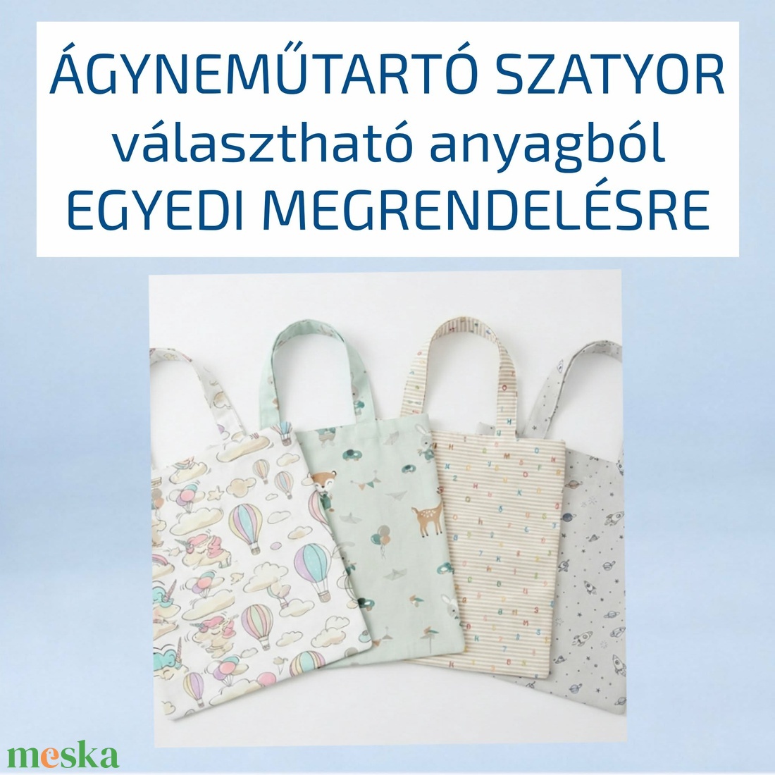 Ágyneműtartó szatyor � ovis tároló táska - egyedi megrendelésre - választható anyagból - játék & sport - ovis felszerelés - egyéb ovis kiegészítő - Meska.hu