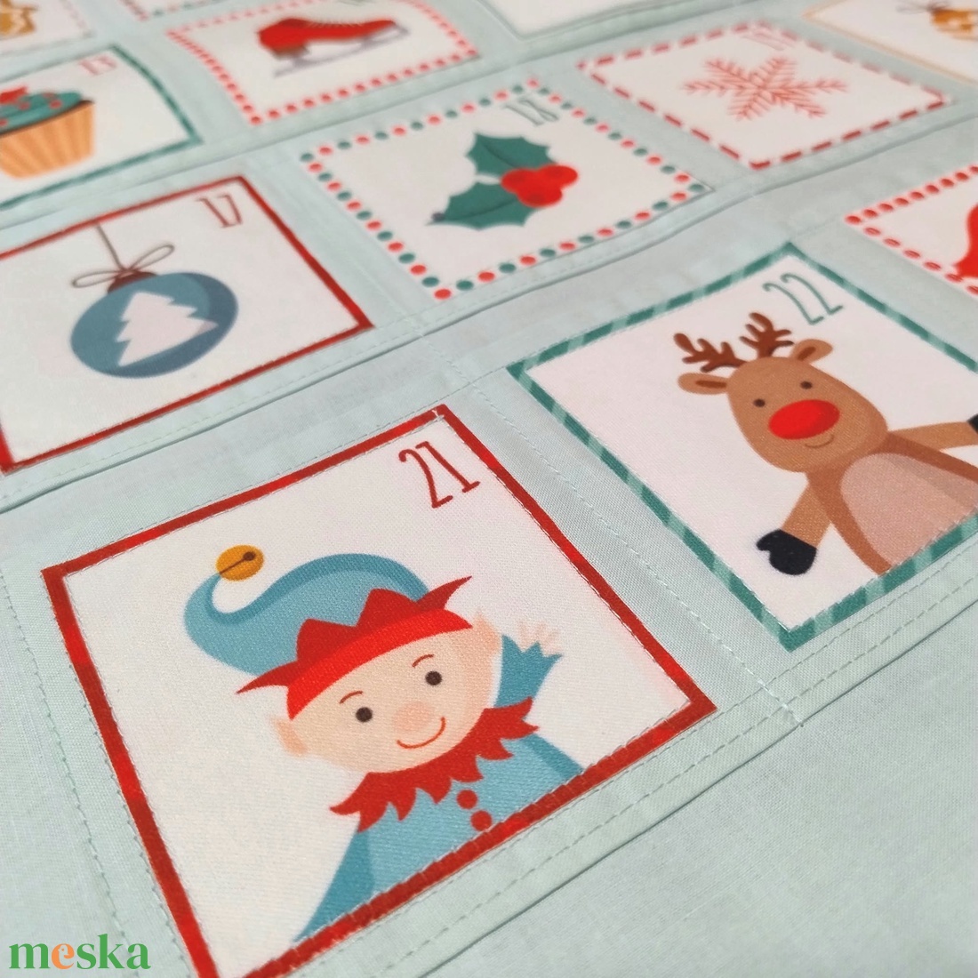 Adventi zsebes naptár (4.) - karácsony - adventi díszek - adventi naptár - Meska.hu