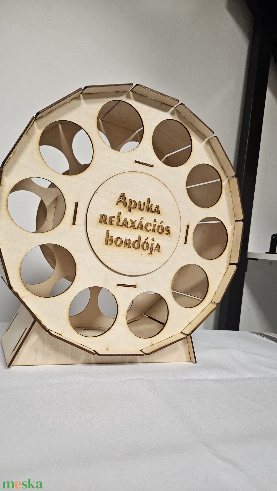 Hordó formájú sörtartó  - otthon & életmód - dekoráció - asztal és polc dekoráció - gravírozott táblák - Meska.hu